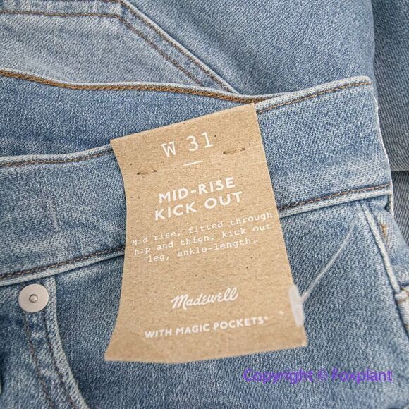 NEW Madewell Kick Out Crop Jeans‎ in Carey Wash, 31 - Picture 16 of 16